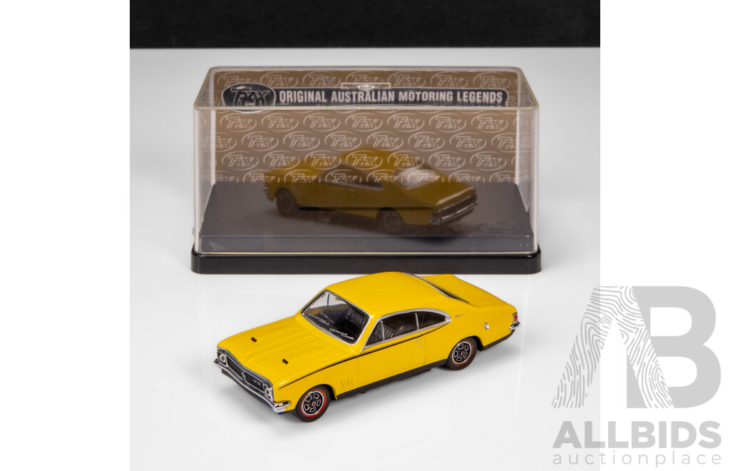 TRAX 1970 Holden HG Monaro GTS Yellow TR37C 1:43 Scale Model Car
