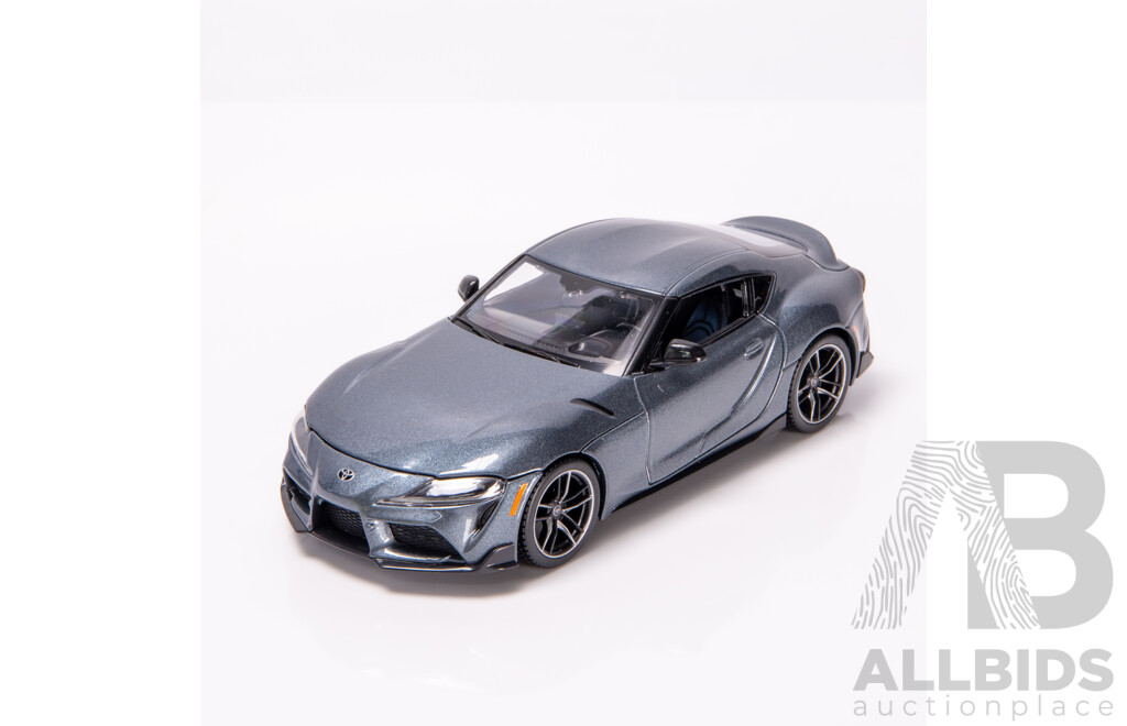 Maisto Special Edition 2022 Toyota Supra GR A90 Metallic Grey 1:24 Scale Model Car - New