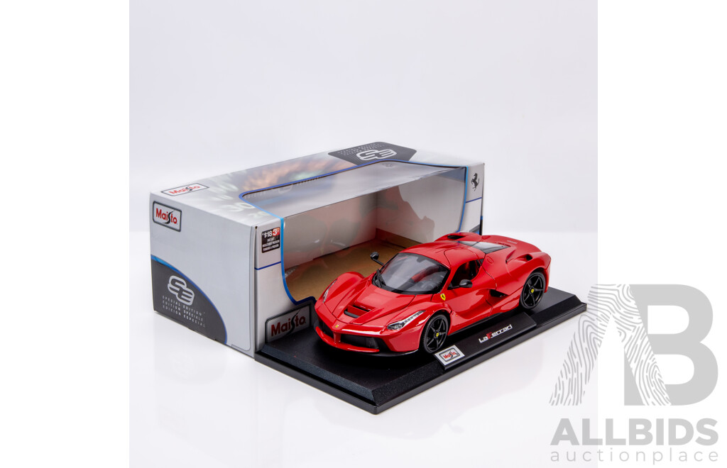 Maisto Special Edition Ferrari LaFerrari Rosso Corsa Red 1:18 Scale Model Car - New