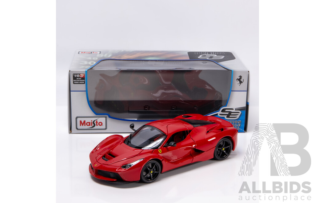 Maisto Special Edition Ferrari LaFerrari Rosso Corsa Red 1:18 Scale Model Car - New