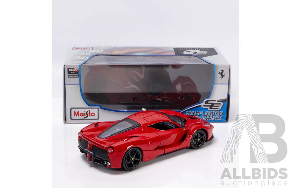 Maisto Special Edition Ferrari LaFerrari Rosso Corsa Red 1:18 Scale Model Car - New