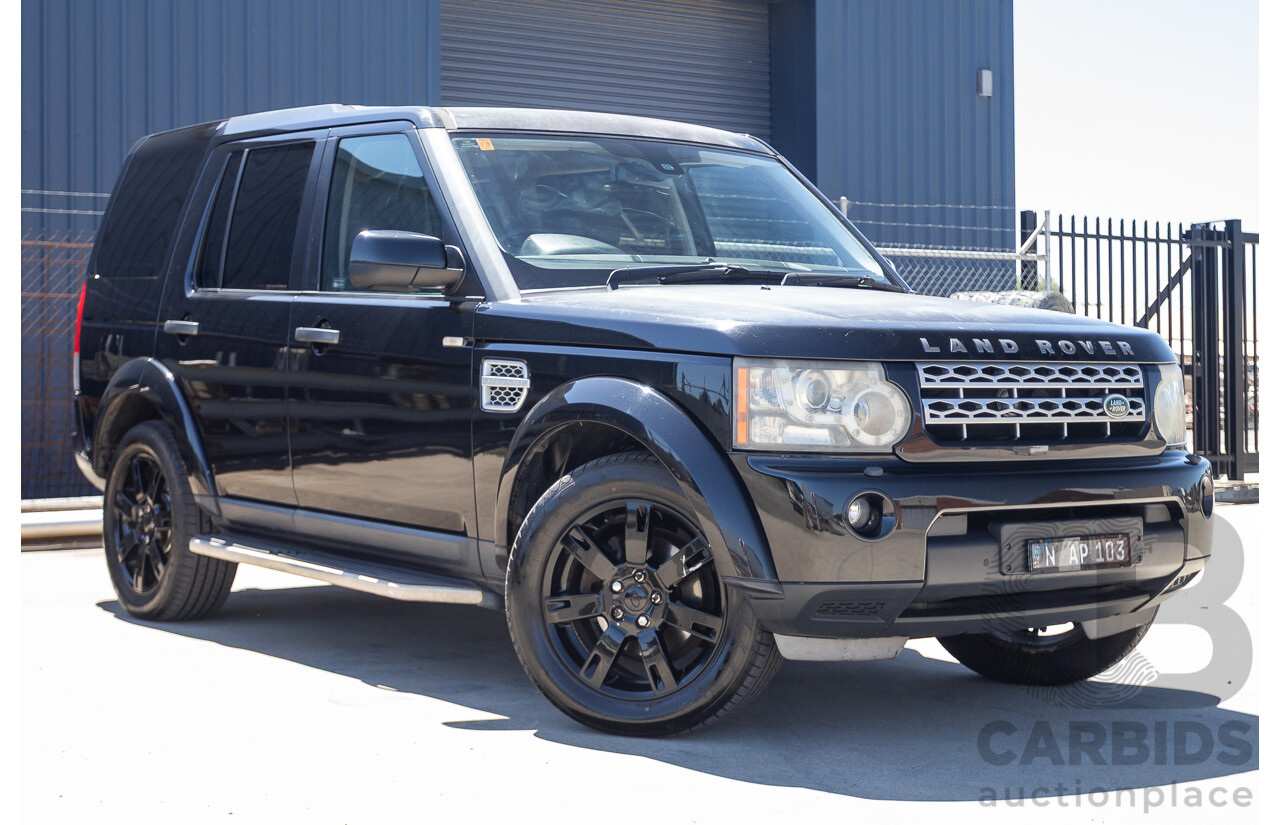 3/2011 Land Rover Discovery 4 TDV6 (4x4) MY11 4D Wagon Santorini Black Turbo Diesel 2.7L - 7 seater