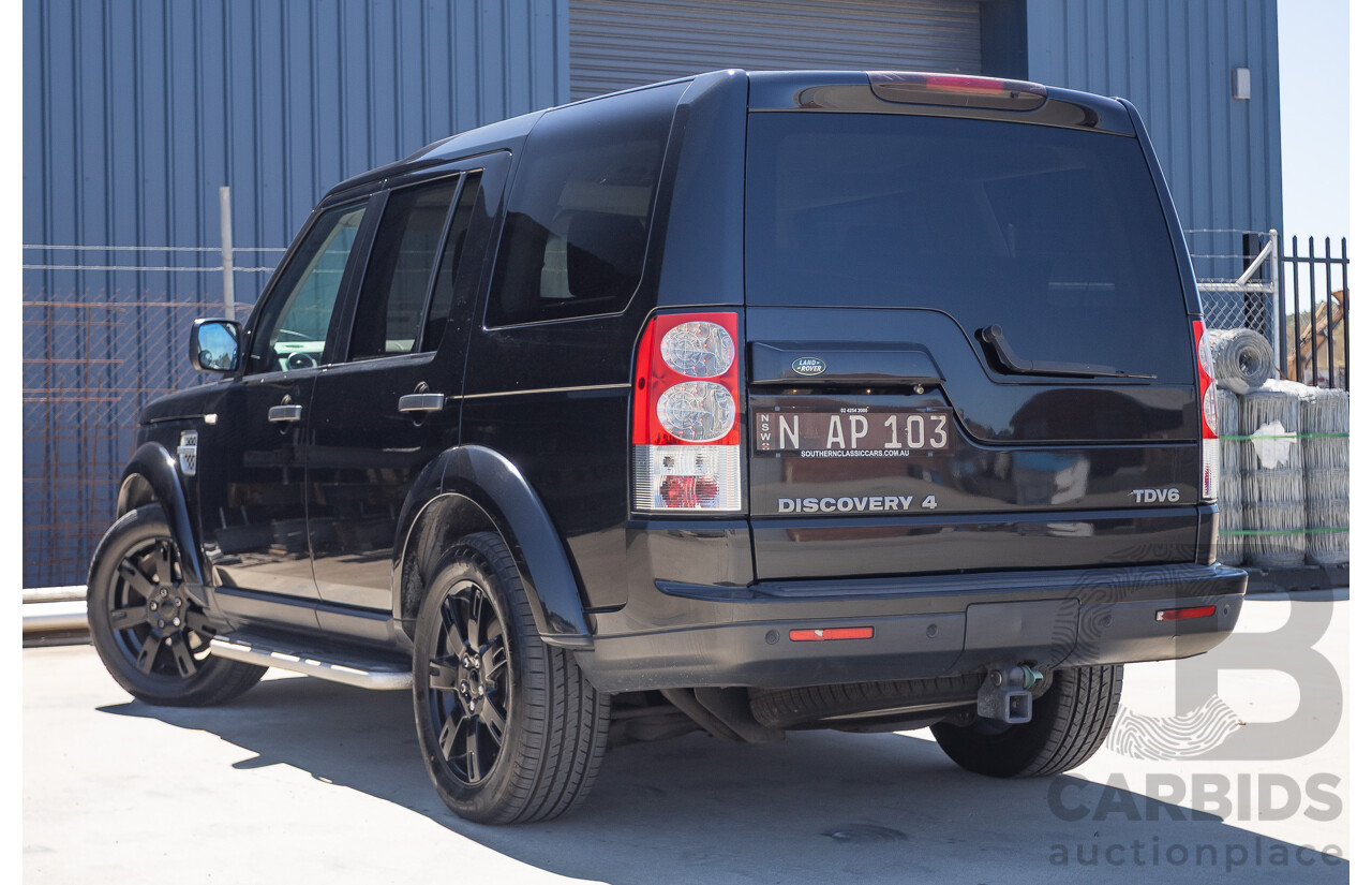 3/2011 Land Rover Discovery 4 TDV6 (4x4) MY11 4D Wagon Santorini Black Turbo Diesel 2.7L - 7 seater