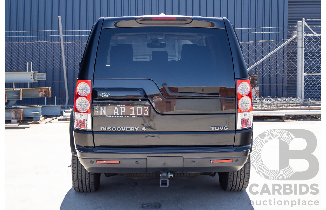 3/2011 Land Rover Discovery 4 TDV6 (4x4) MY11 4D Wagon Santorini Black Turbo Diesel 2.7L - 7 seater