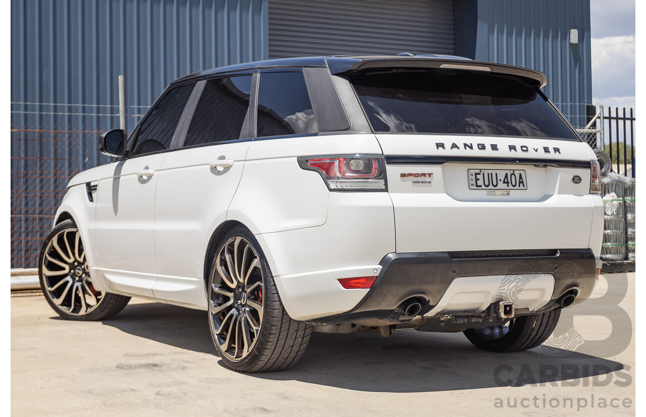 07/2016 Land Rover Range Rover Sport 3.0 SDV6 HSE Dynamic (AWD) LW MY16 4D Wagon Fuji White 3.0L