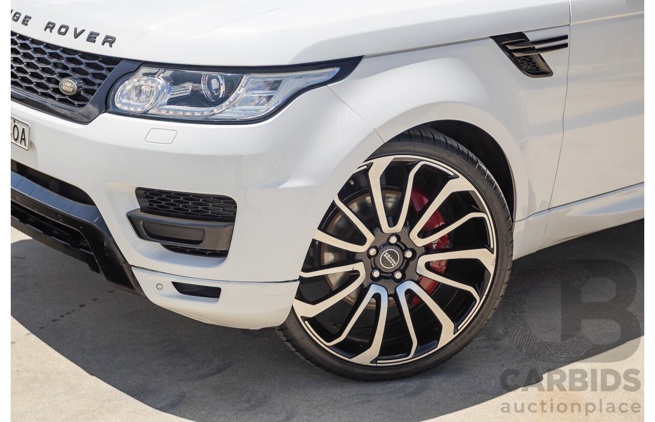07/2016 Land Rover Range Rover Sport 3.0 SDV6 HSE Dynamic (AWD) LW MY16 4D Wagon Fuji White 3.0L
