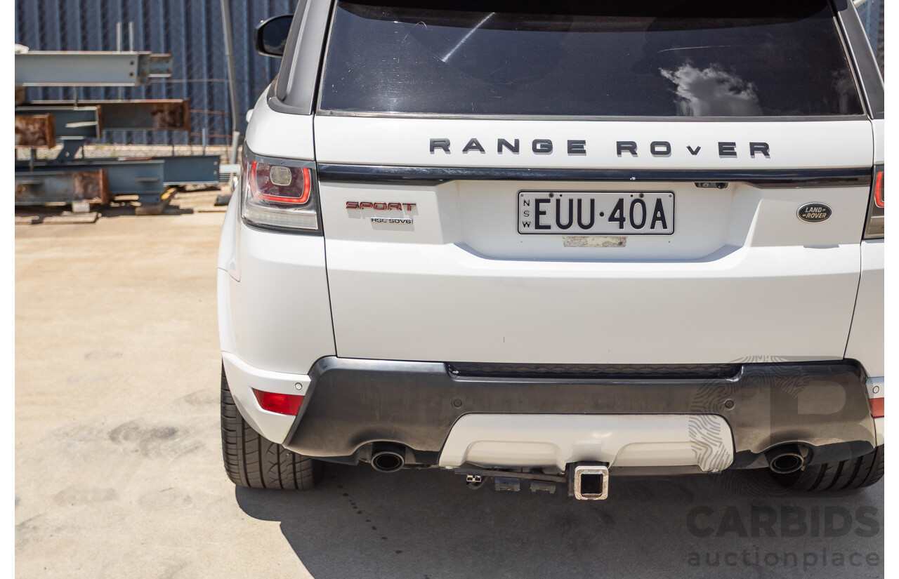 07/2016 Land Rover Range Rover Sport 3.0 SDV6 HSE Dynamic (AWD) LW MY16 4D Wagon Fuji White 3.0L