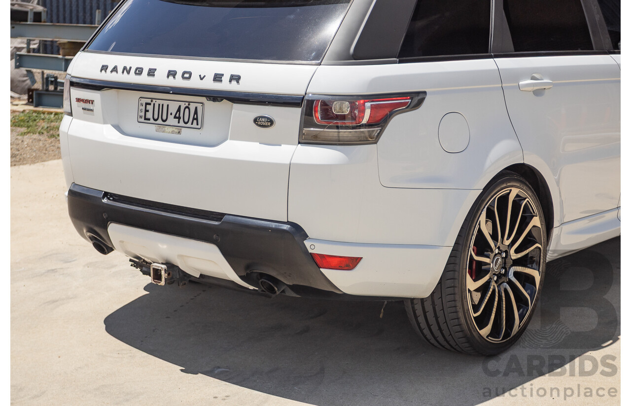 07/2016 Land Rover Range Rover Sport 3.0 SDV6 HSE Dynamic (AWD) LW MY16 4D Wagon Fuji White 3.0L