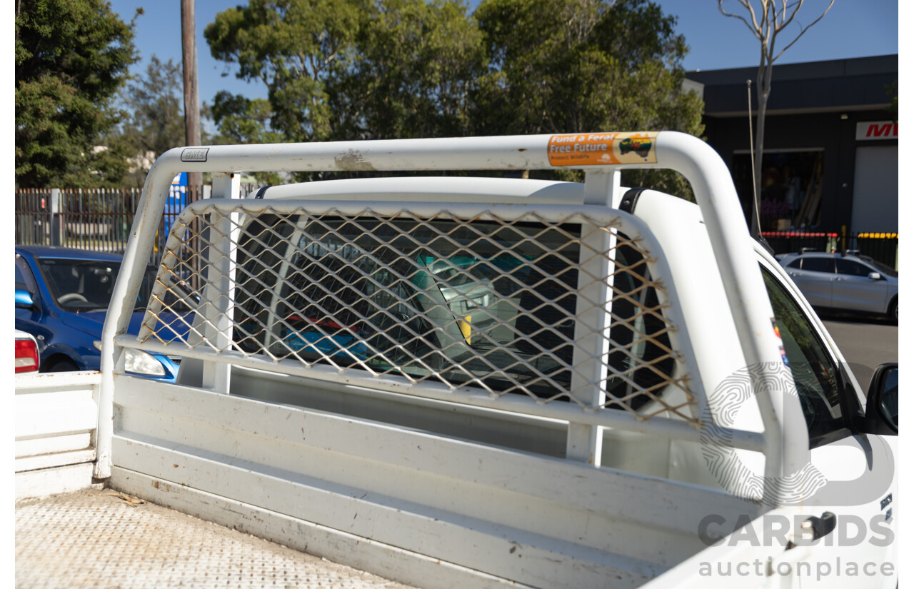 1/2012 Mitsubishi Triton GLX (4x4) MN MY12 C/Chas Solid White Turbo Diesel 2.5L