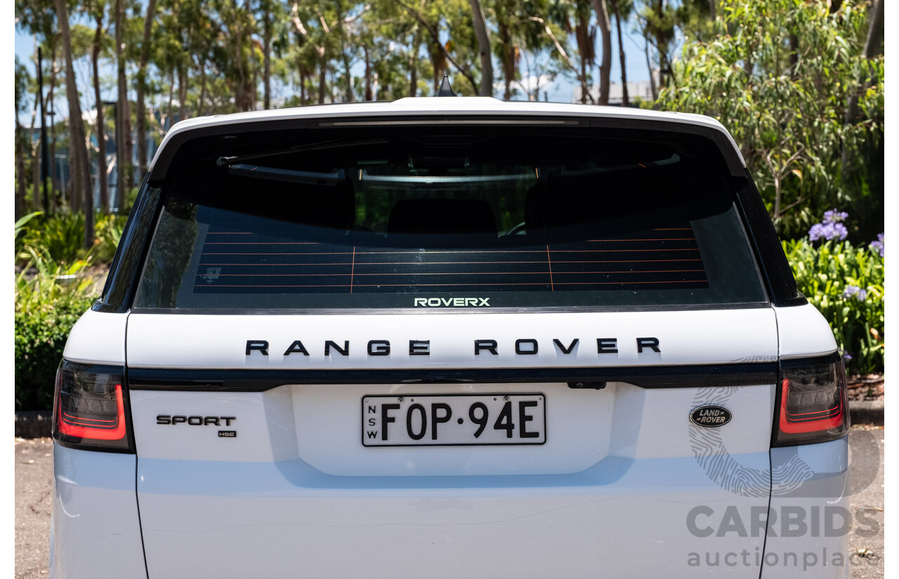 09/2020 Land Rover Range Rover Sport SDV6 HSE Dynamic (225kW AWD) L494 MY20.5 4d Wagon Fuji White Turbo Diesel V6 3.0L