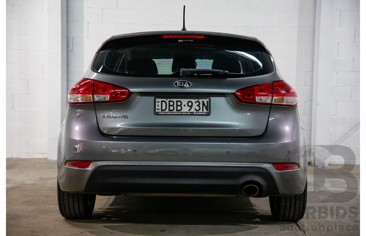 09/2015 Kia Cerato S (FWD) YD MY15 5d Hatchback Silky Silver Metallic 1.8L
