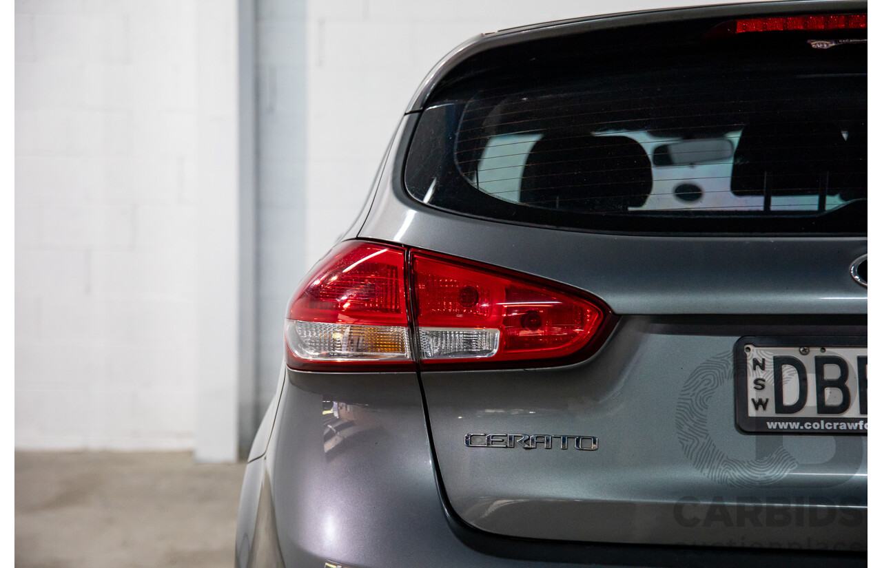 09/2015 Kia Cerato S (FWD) YD MY15 5d Hatchback Silky Silver Metallic 1.8L