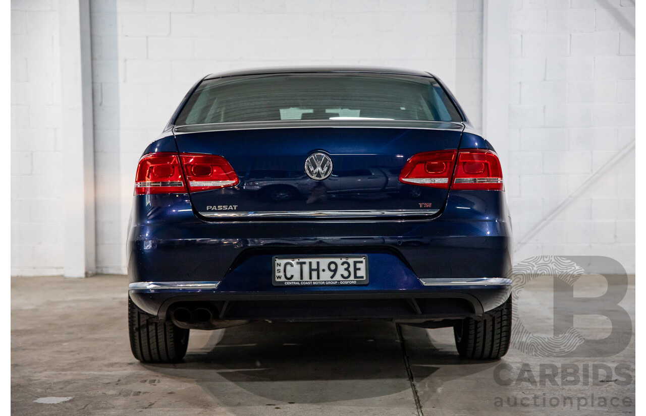 7/2014 Volkswagen Passat 118 TSI 3C MY14.5 4d Sedan Night Blue Metallic Turbo 1.8L