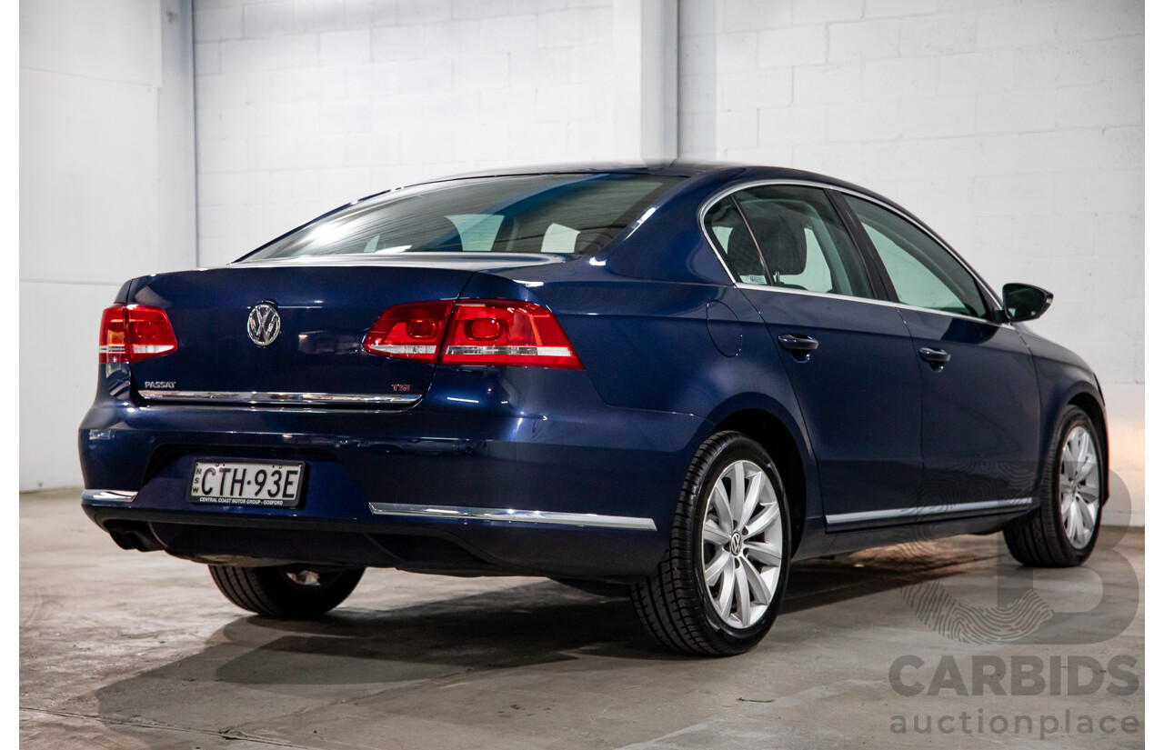 7/2014 Volkswagen Passat 118 TSI 3C MY14.5 4d Sedan Night Blue Metallic Turbo 1.8L
