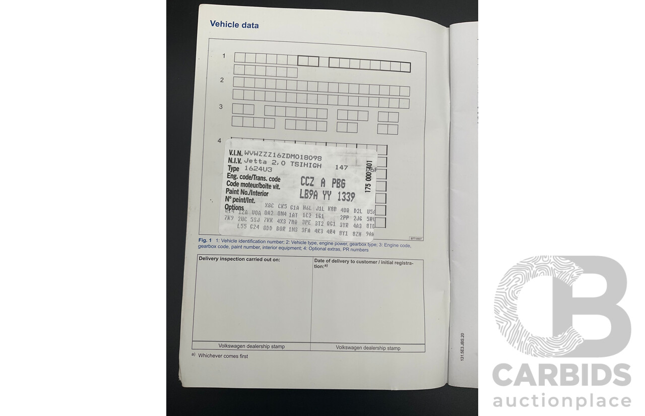 11/2012 Volkswagen Jetta 147 TSI Highline 1KM MY13 4d Sedan Candy White Turbo 2.0L