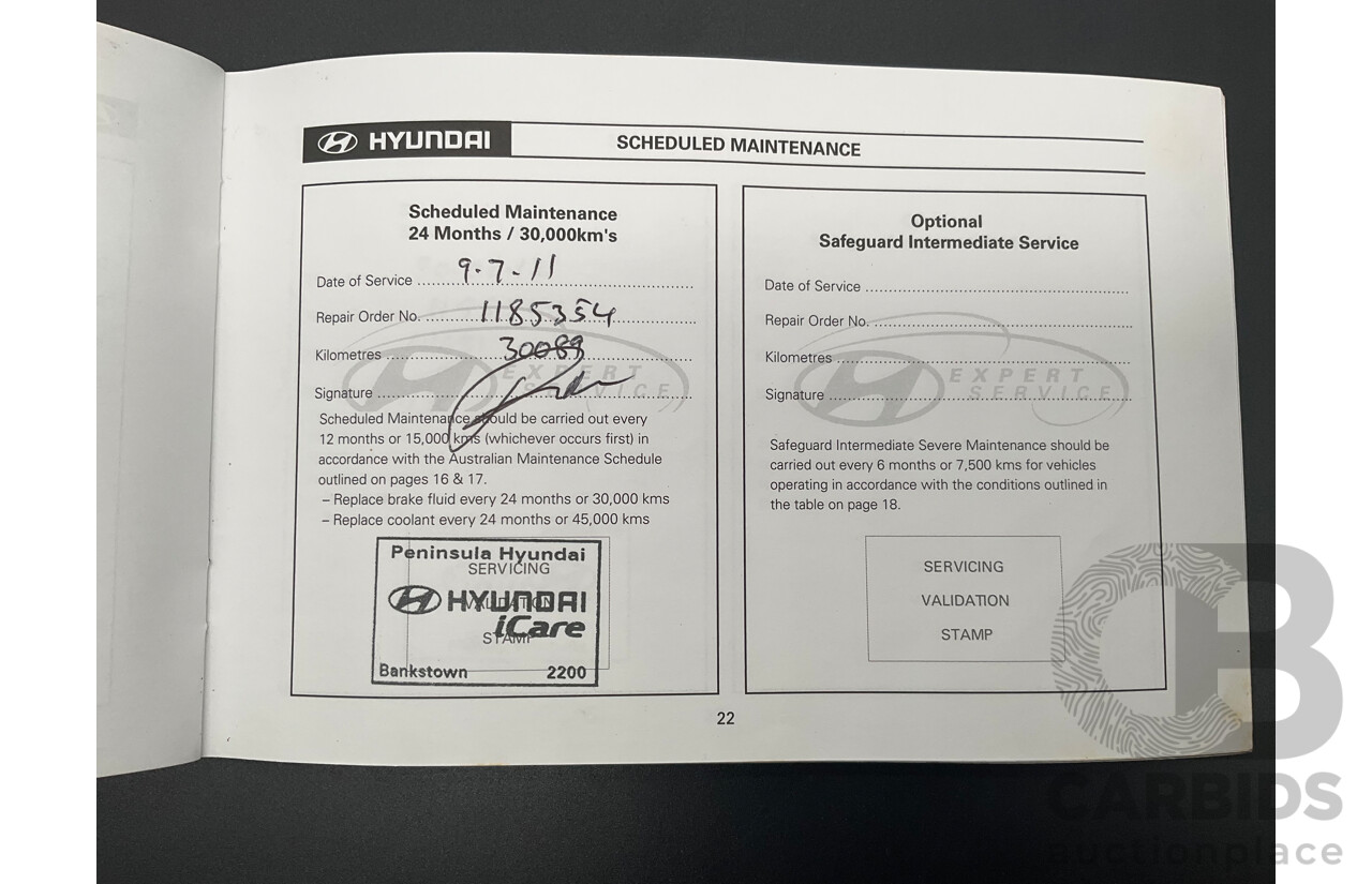 6/2009 Hyundai i30 SX 1.6 CRDi FD MY09 5d Hatchback Vivid Blue Turbo Diesel 1.6L