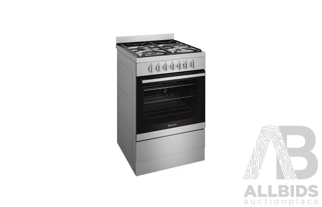 Westinghouse 60cm Freestanding Electric Oven and Gas Cooktop, Stainless Steel  - ORP $1,999