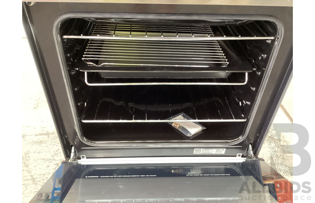 Westinghouse 60cm Freestanding Electric Oven and Gas Cooktop, Stainless Steel  - ORP $1,999