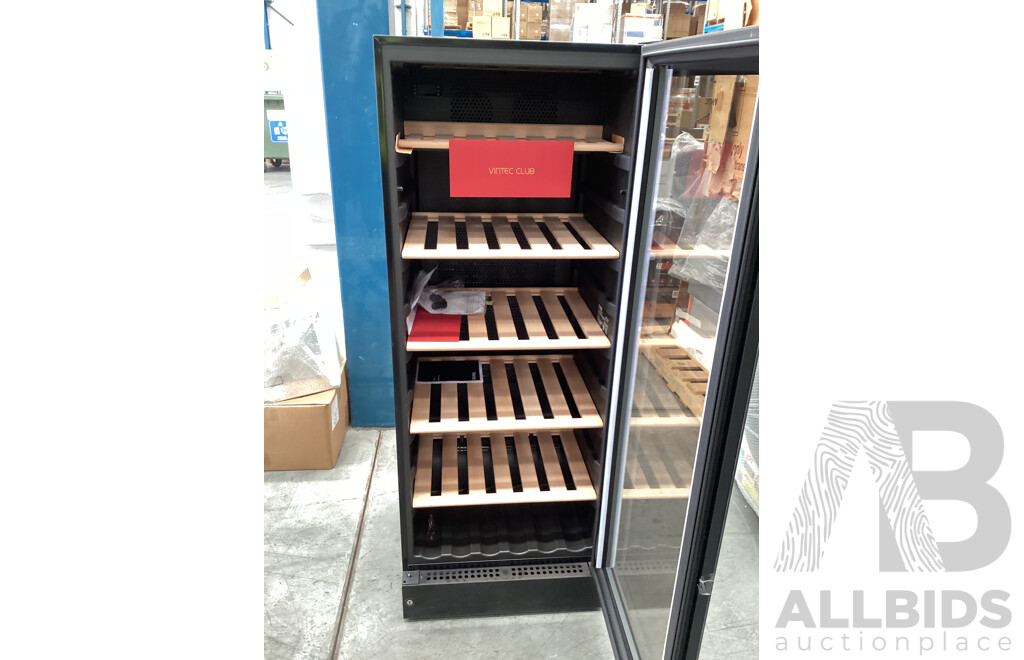 Vintec 148 Bottle Wine Cabinet - Black - ORP $3,299