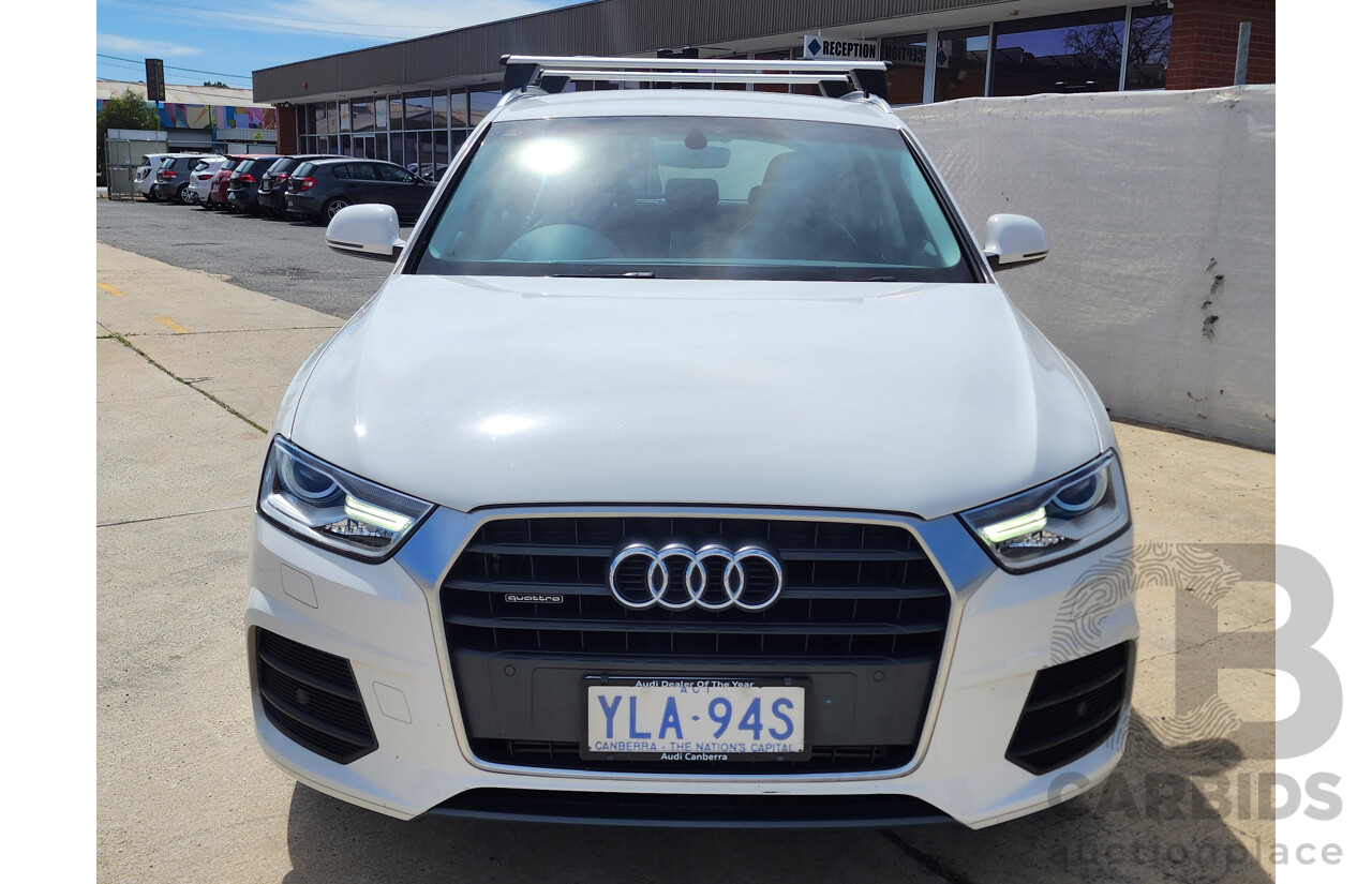 2/2016 Audi Q3 2.0 TFSI Sport Quattro (132kw) 8U MY16 4d Wagon White 2.0L