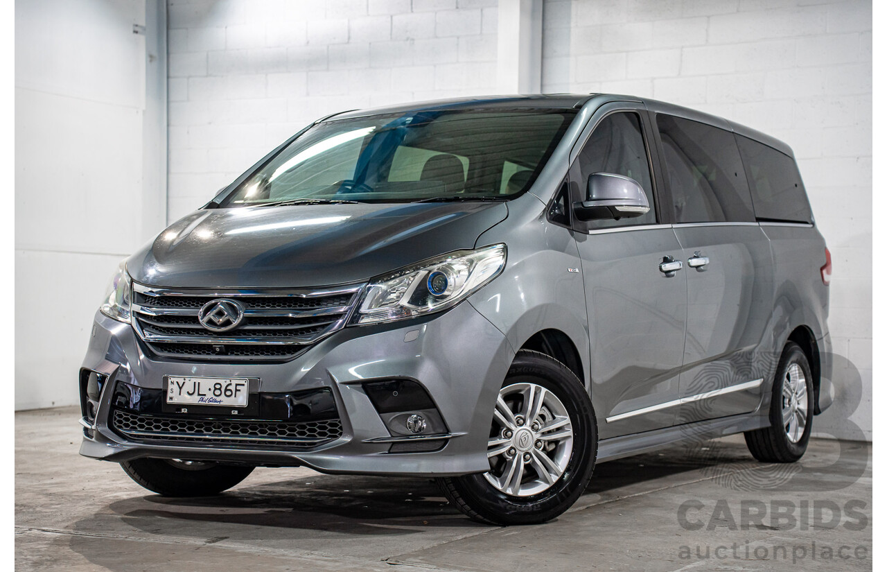 12/2019 LDV G10 Executive (RWD) MPV SV7A 4d Van Wagon Lava Grey Metallic Turbo 2.0L - 7 Seater