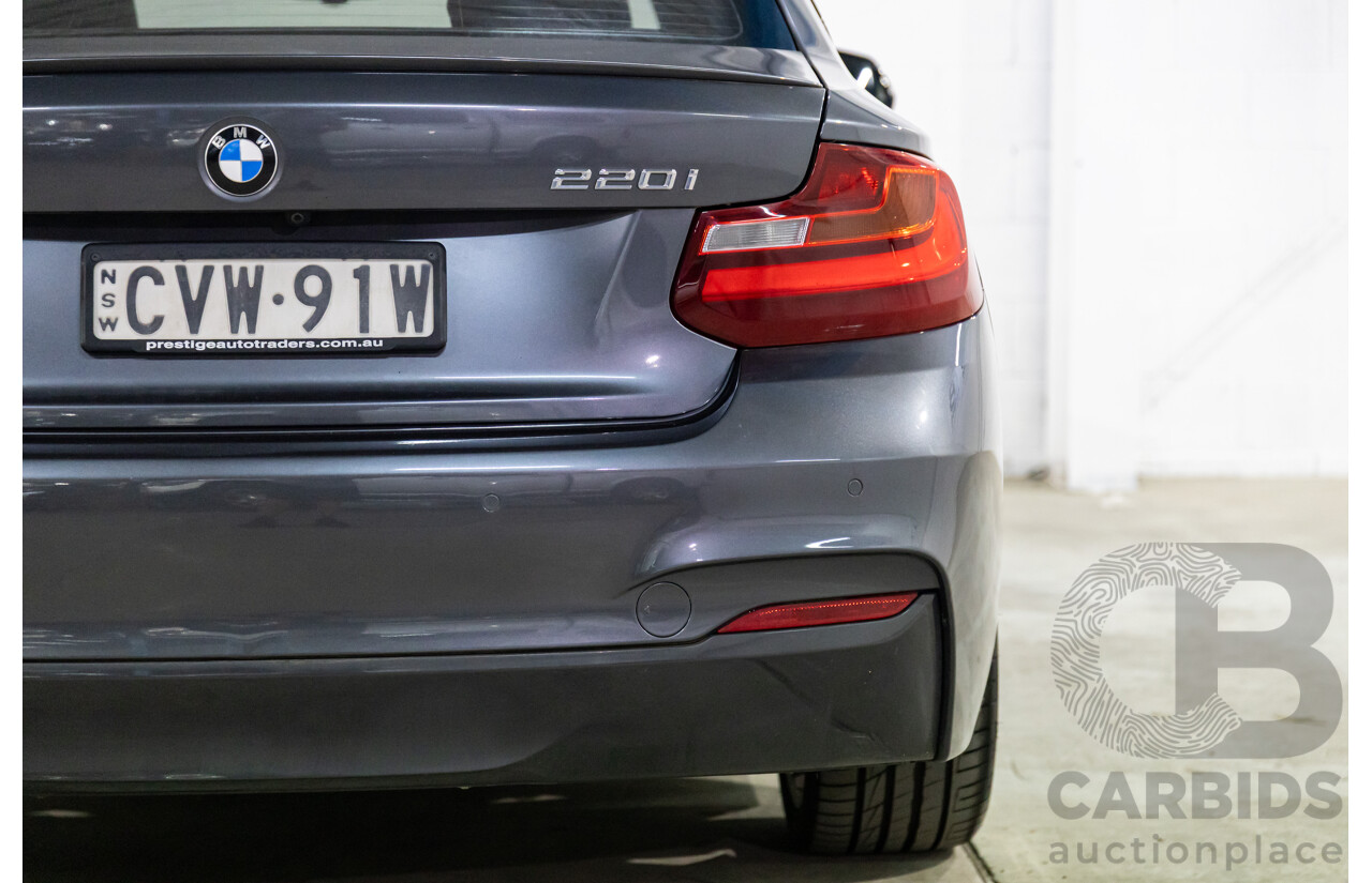 1/2015 BMW 220i M-Sport F22 2d Coupe Mineral Grey Metallic Turbo 2.0L