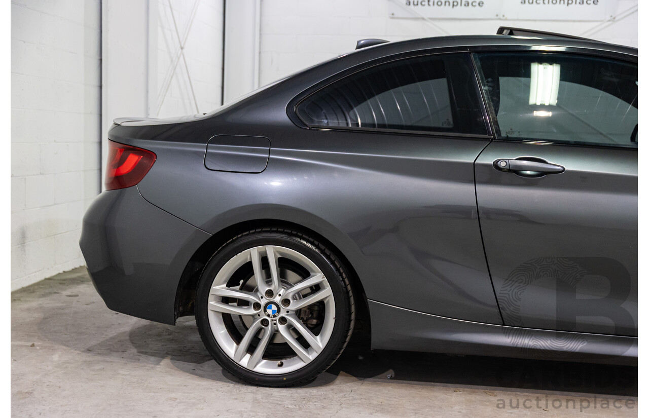 1/2015 BMW 220i M-Sport F22 2d Coupe Mineral Grey Metallic Turbo 2.0L