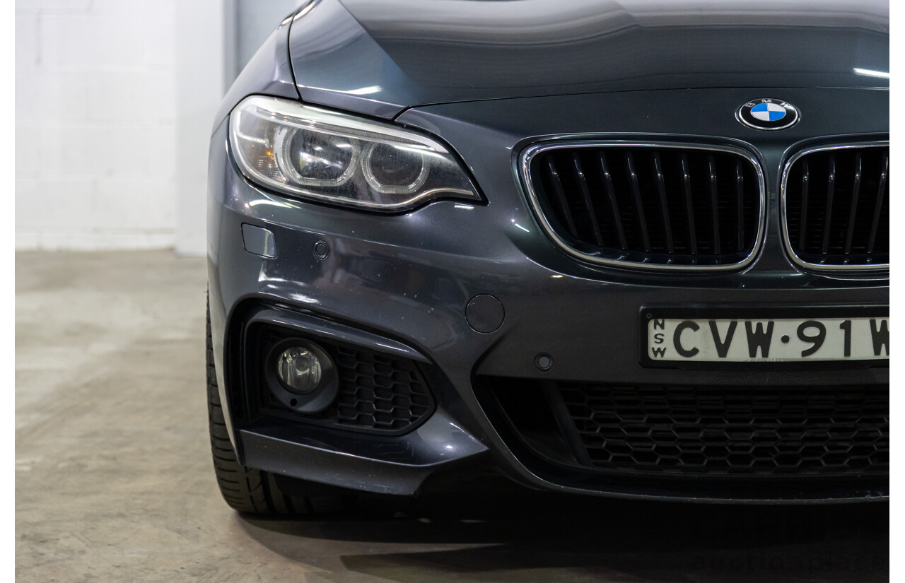 1/2015 BMW 220i M-Sport F22 2d Coupe Mineral Grey Metallic Turbo 2.0L