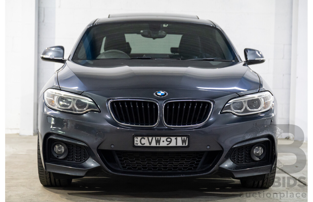 1/2015 BMW 220i M-Sport F22 2d Coupe Mineral Grey Metallic Turbo 2.0L