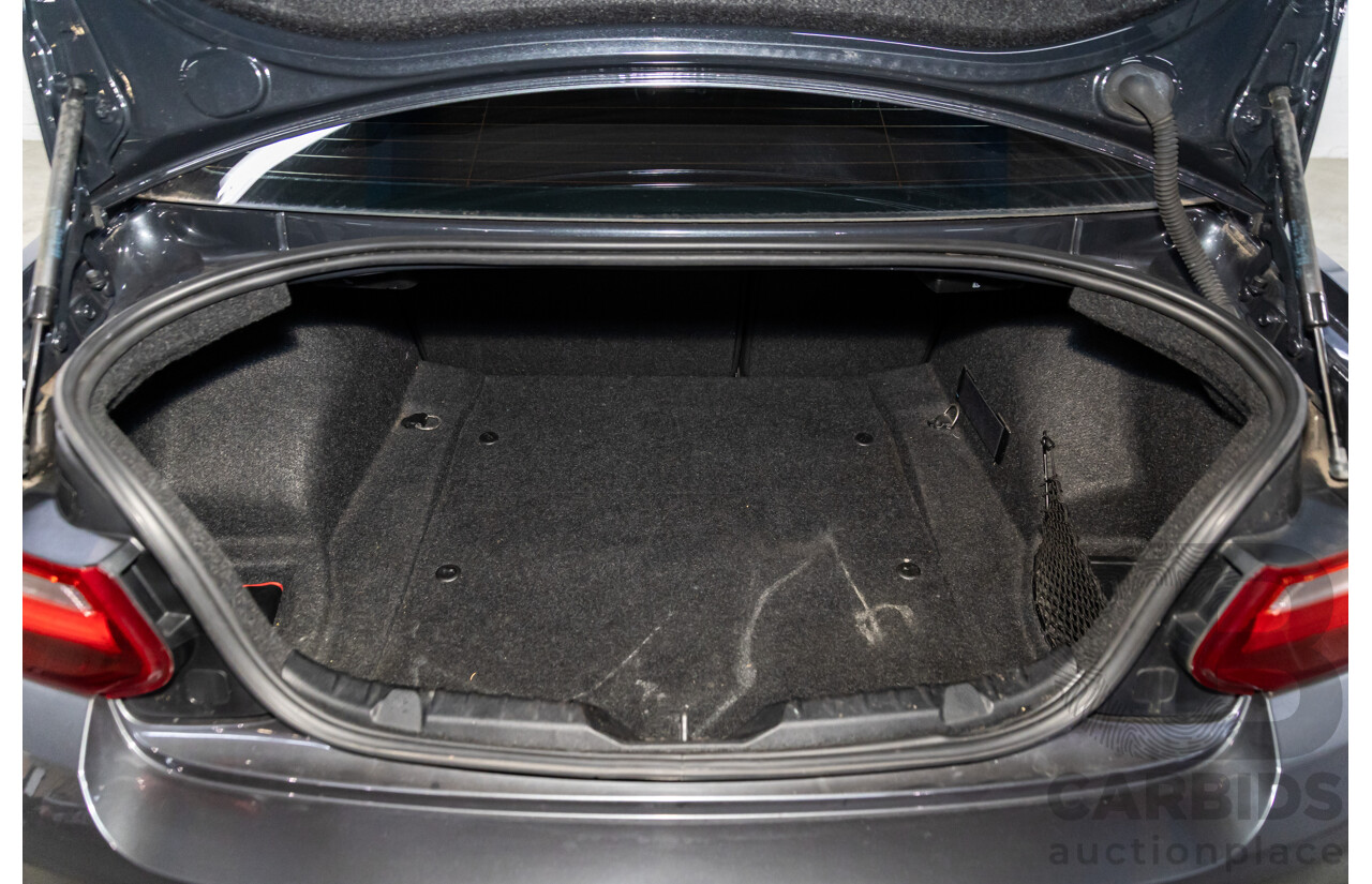 1/2015 BMW 220i M-Sport F22 2d Coupe Mineral Grey Metallic Turbo 2.0L