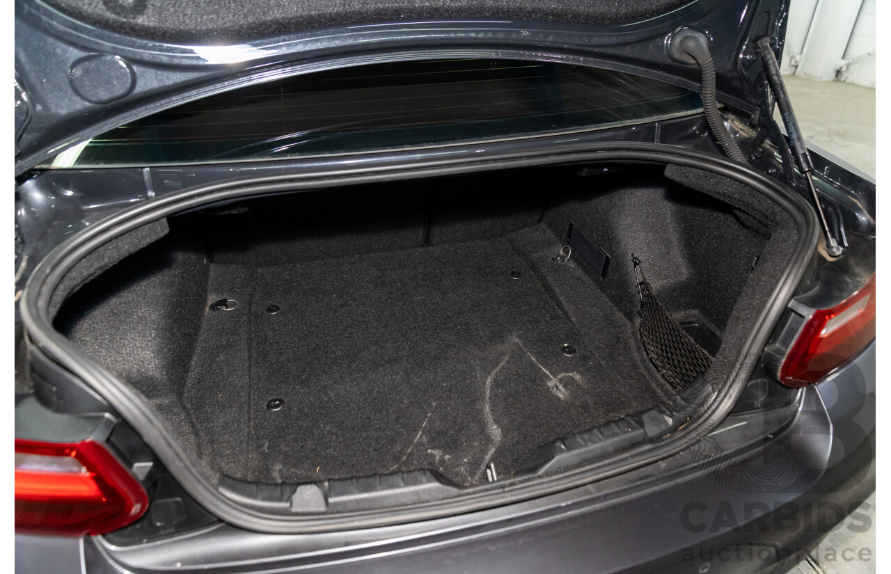 1/2015 BMW 220i M-Sport F22 2d Coupe Mineral Grey Metallic Turbo 2.0L