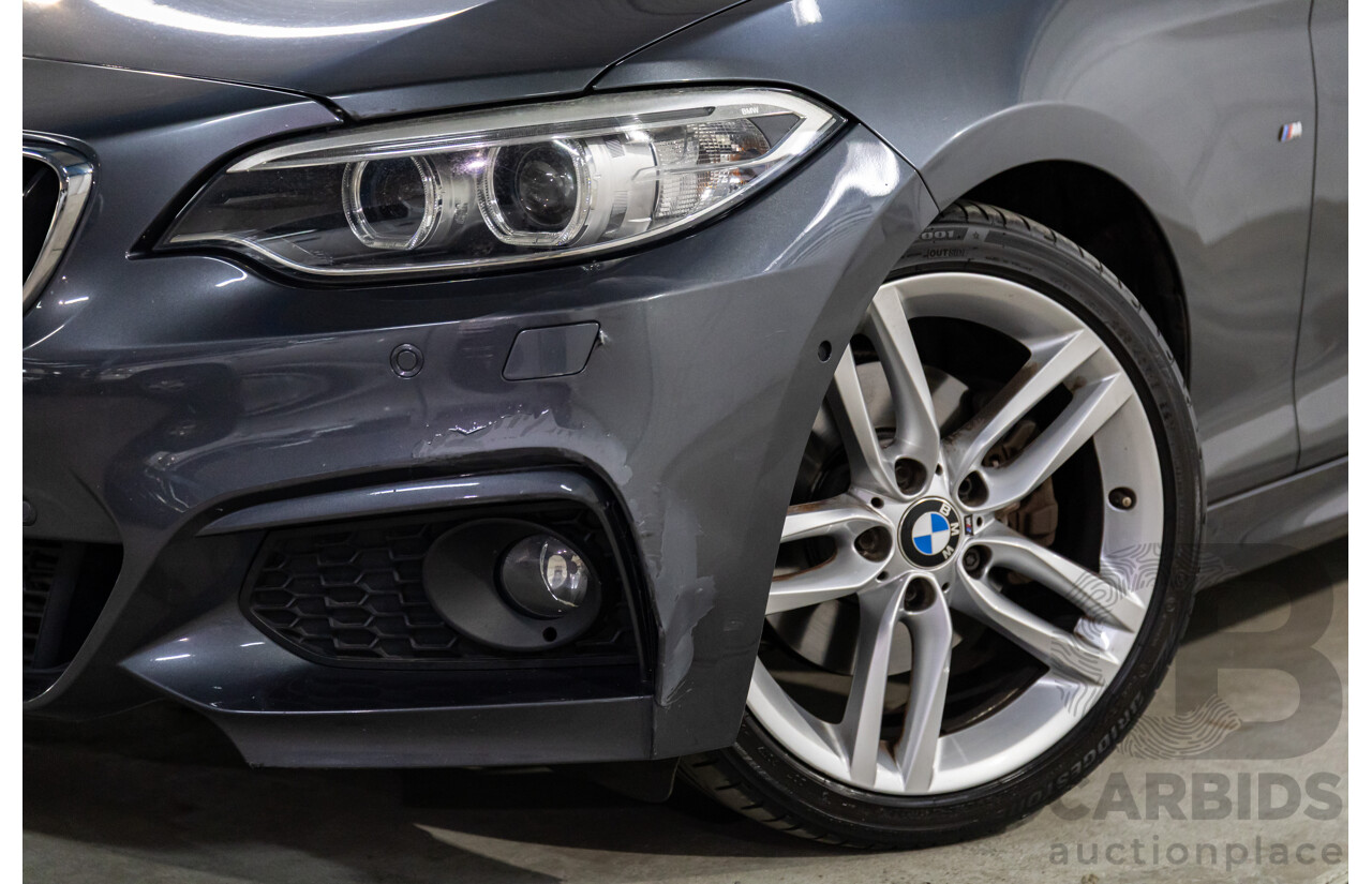 1/2015 BMW 220i M-Sport F22 2d Coupe Mineral Grey Metallic Turbo 2.0L