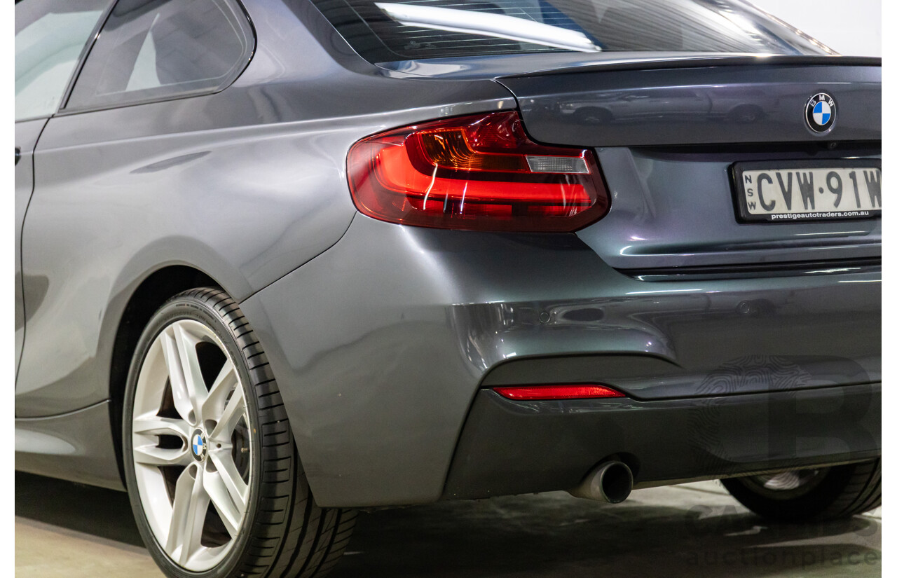 1/2015 BMW 220i M-Sport F22 2d Coupe Mineral Grey Metallic Turbo 2.0L