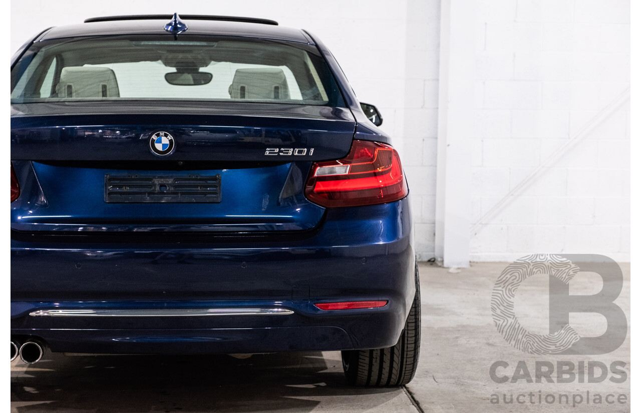 09/2017 BMW 230i Luxury Line (RWD) F22 MY17 2d Coupe Deep Sea Blue Metallic Turbo 2.0L