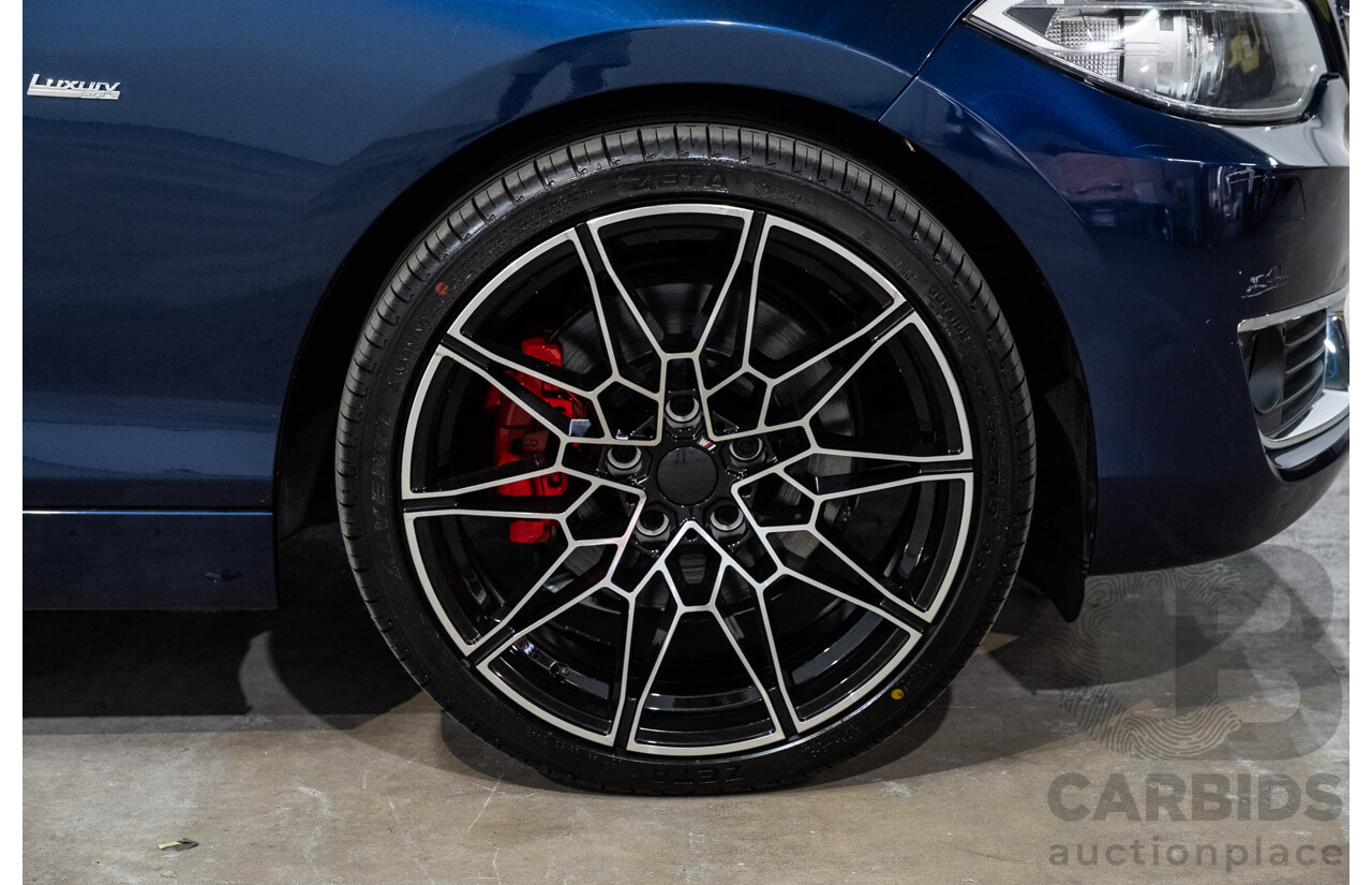 09/2017 BMW 230i Luxury Line (RWD) F22 MY17 2d Coupe Deep Sea Blue Metallic Turbo 2.0L