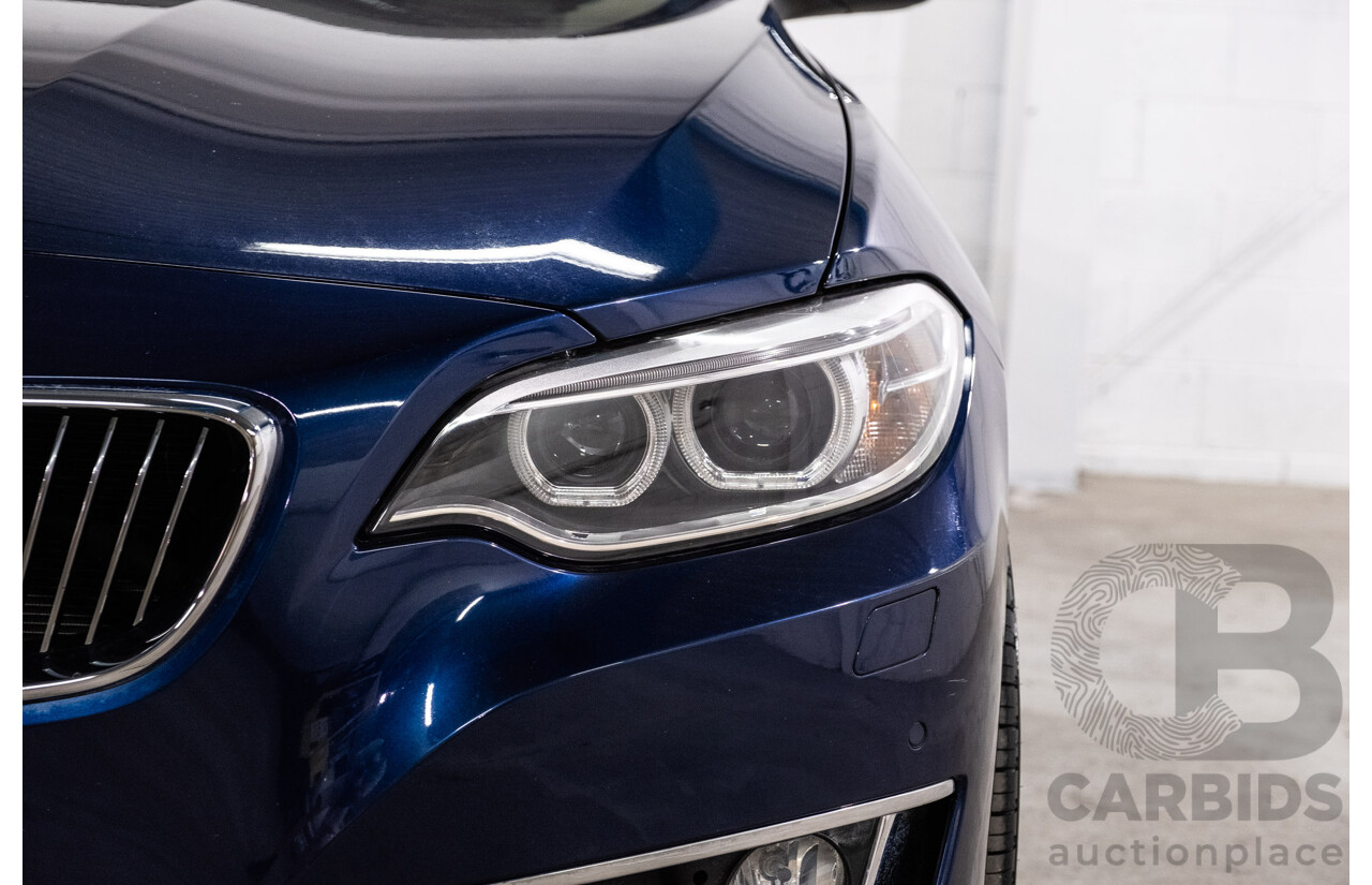 09/2017 BMW 230i Luxury Line (RWD) F22 MY17 2d Coupe Deep Sea Blue Metallic Turbo 2.0L