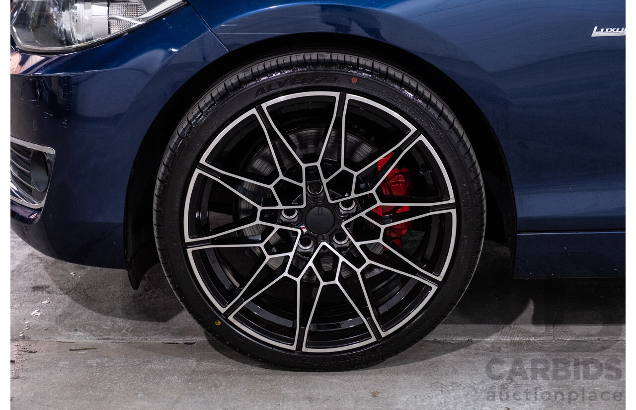 09/2017 BMW 230i Luxury Line (RWD) F22 MY17 2d Coupe Deep Sea Blue Metallic Turbo 2.0L