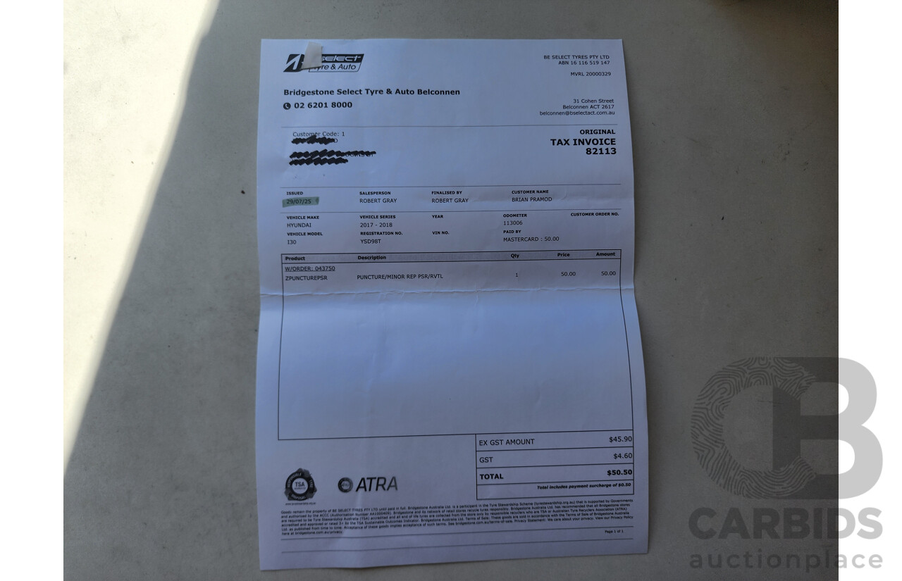 4/2017 Hyundai i30 Active PD MY17 5d Hatchback Blue 2.0L