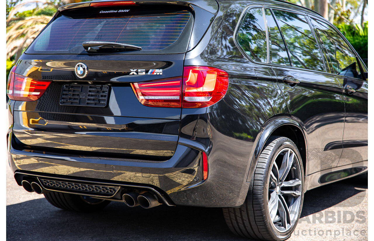08/2016 BMW X5 M (AWD) F85 MY16 4d Wagon Black Sapphire Metallic Twin Turbo V8 4.4L