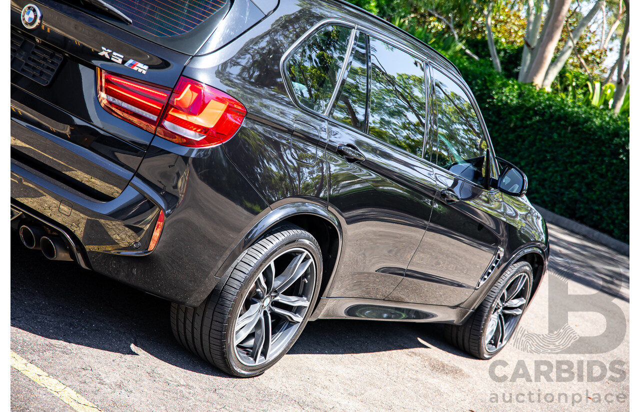 08/2016 BMW X5 M (AWD) F85 MY16 4d Wagon Black Sapphire Metallic Twin Turbo V8 4.4L