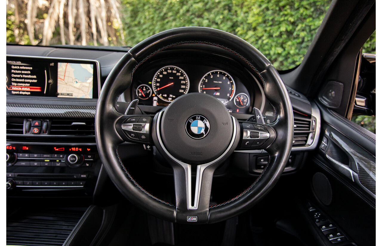 08/2016 BMW X5 M (AWD) F85 MY16 4d Wagon Black Sapphire Metallic Twin Turbo V8 4.4L