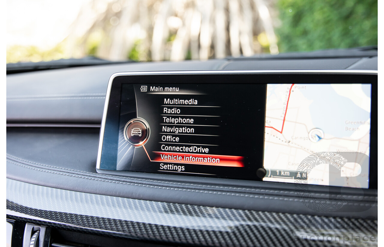 08/2016 BMW X5 M (AWD) F85 MY16 4d Wagon Black Sapphire Metallic Twin Turbo V8 4.4L