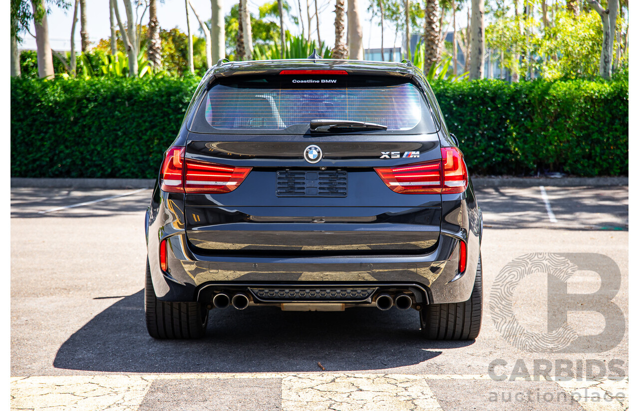 08/2016 BMW X5 M (AWD) F85 MY16 4d Wagon Black Sapphire Metallic Twin Turbo V8 4.4L