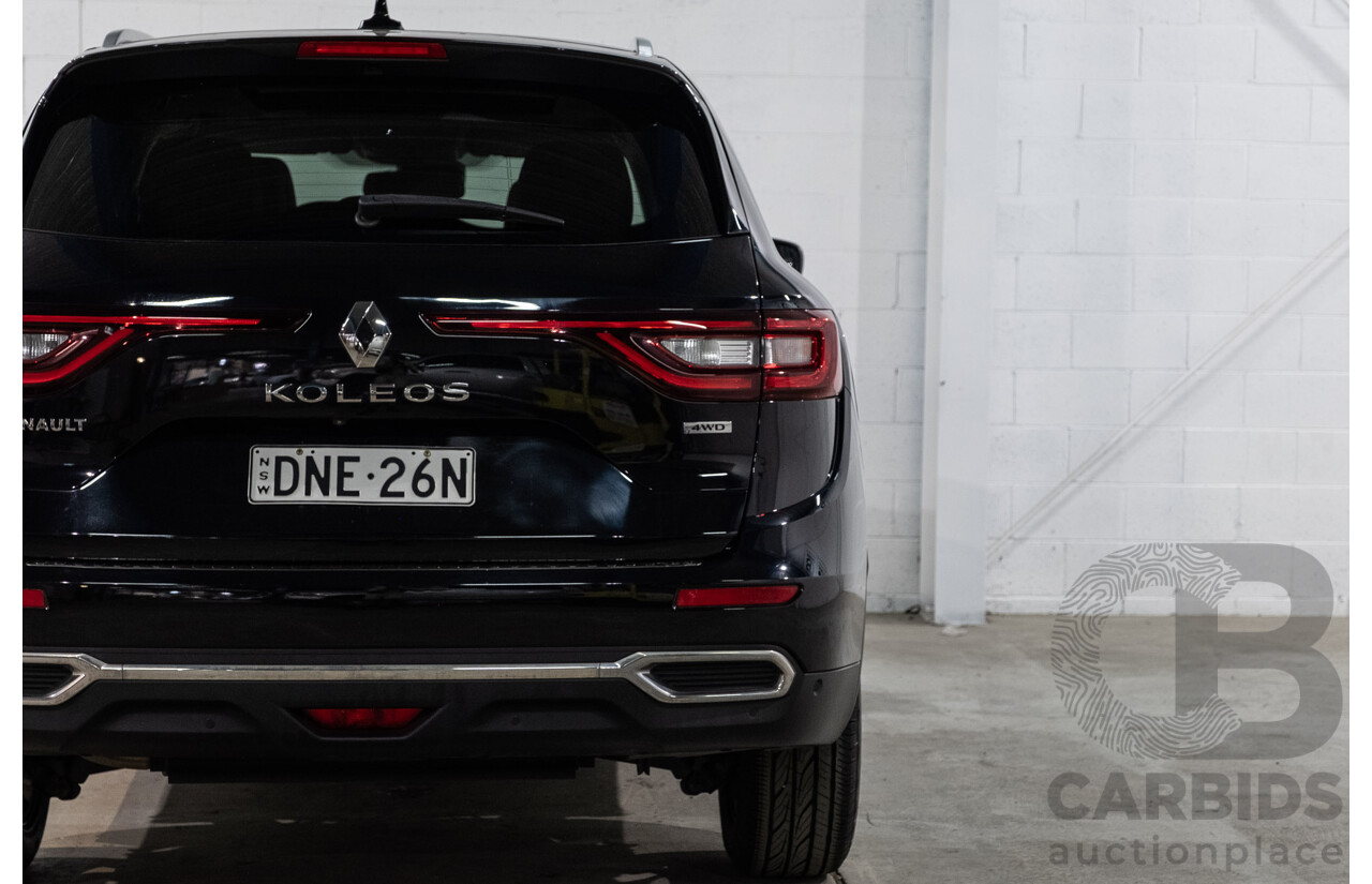 01/2017 Renault Koleos Intens X-Tronic (4x4) XZG 4d Wagon Metallic Black 2.5L