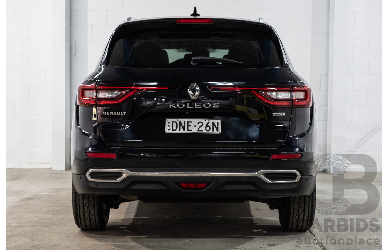 01/2017 Renault Koleos Intens X-Tronic (4x4) XZG 4d Wagon Metallic Black 2.5L