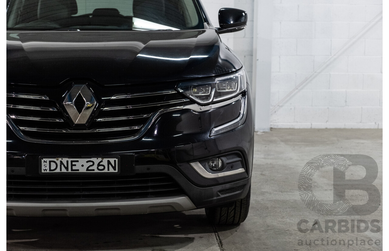 01/2017 Renault Koleos Intens X-Tronic (4x4) XZG 4d Wagon Metallic Black 2.5L