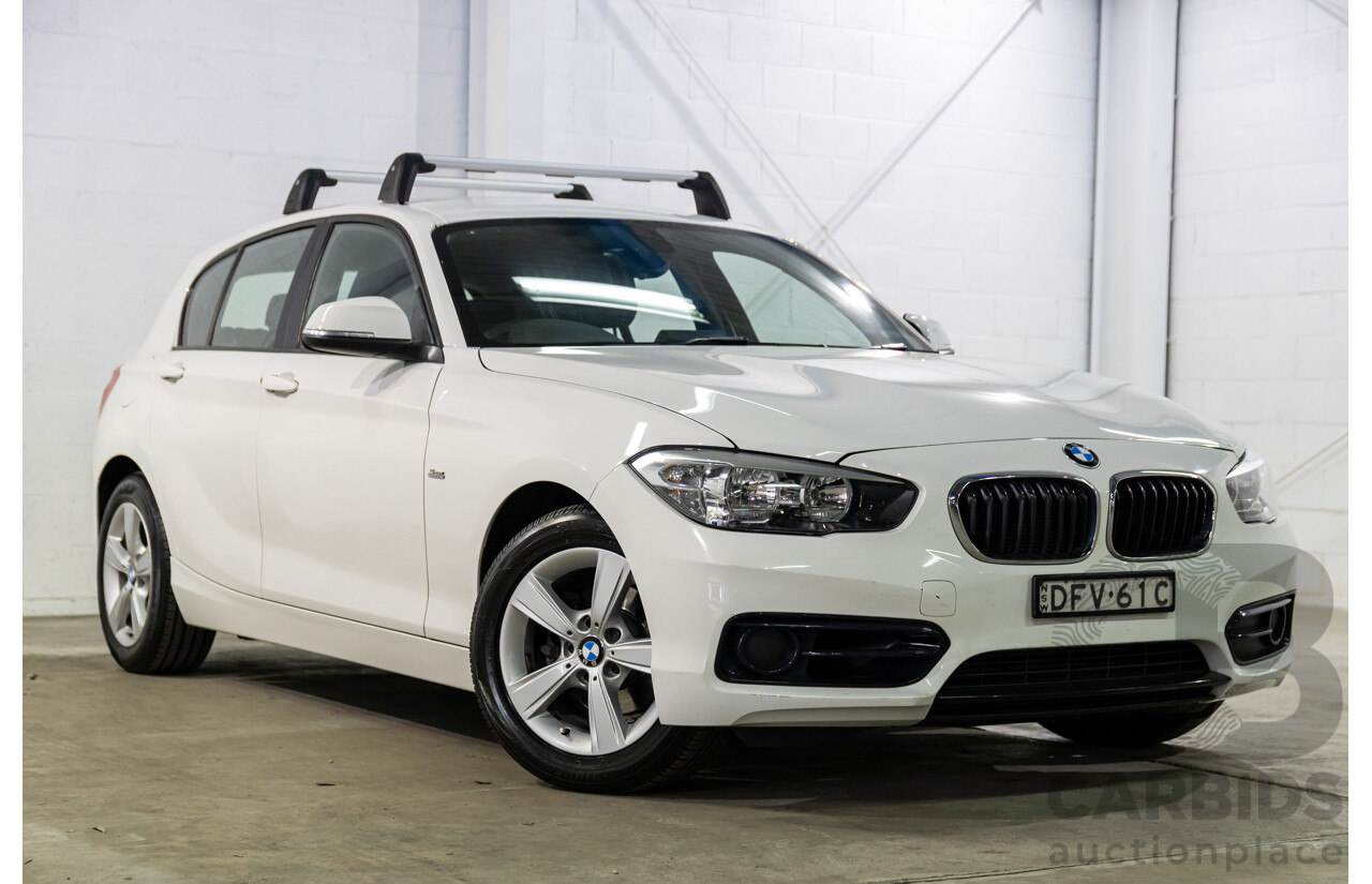06/2016 BMW 118i Sport Line (RWD) F20 LCI 5d Hatchback Alpine White Turbo 1.5L