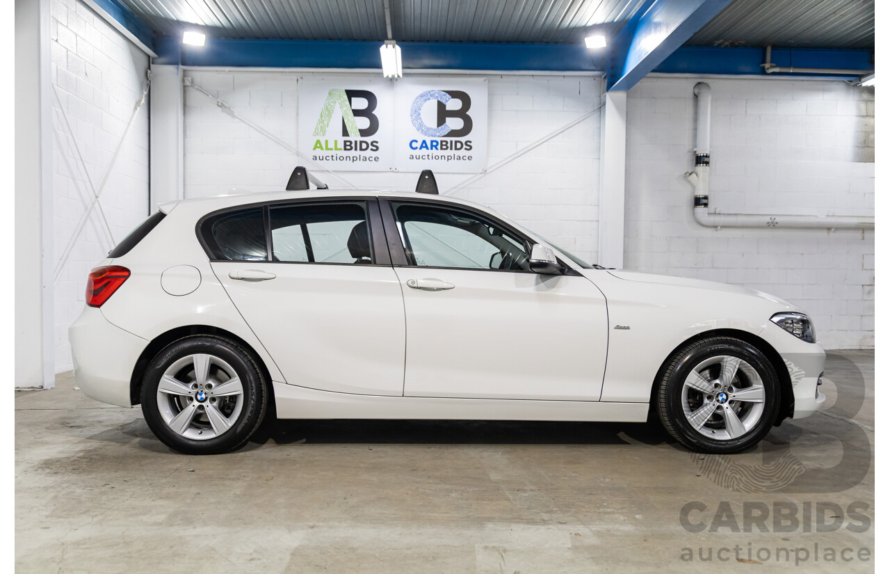 06/2016 BMW 118i Sport Line (RWD) F20 LCI 5d Hatchback Alpine White Turbo 1.5L