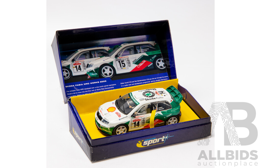 Scalextric Skoda WRC Fabia 1:32 Scale Slot Car