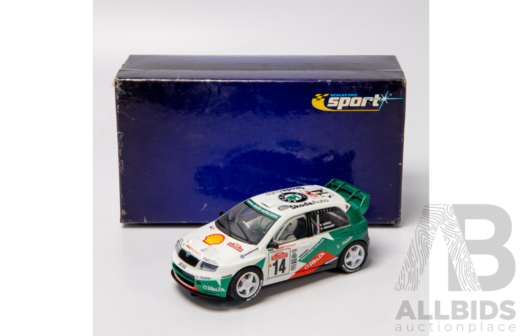 Scalextric Skoda WRC Fabia 1:32 Scale Slot Car